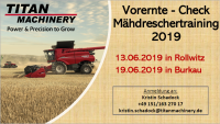 Vorernte -Check Mähdreschertraining 2019